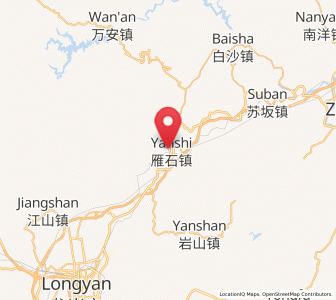Map of Yanshi, Fujian
