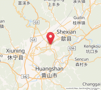 Map of Yansi, Anhui