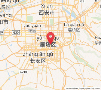 Map of Yanta, Shaanxi