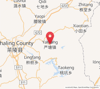 Map of Yantang, Hunan