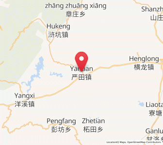 Map of Yantian, Jiangxi