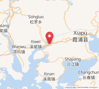 Map of Yantian, Fujian
