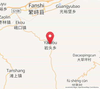 Map of Yantou, Shanxi