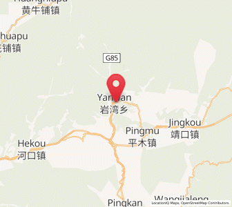Map of Yanwan, Shaanxi