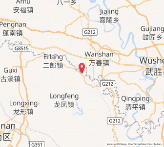 Map of Yanwo, Chongqing