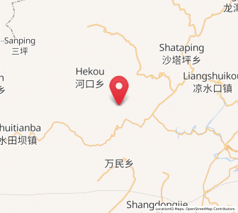 Map of Yanwukou, Hunan