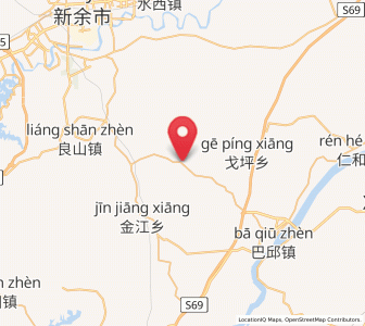 Map of Yanxi, Jiangxi