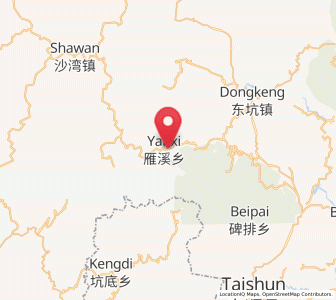 Map of Yanxi, Zhejiang