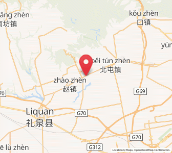 Map of Yanxia, Shaanxi