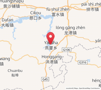 Map of Yanxia, Hubei