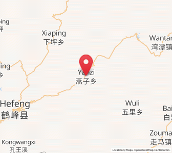 Map of Yanzi, Hubei