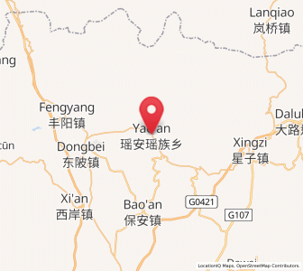 Map of Yao’an, Guangdong