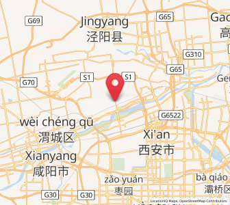 Map of Yaodian, Shaanxi