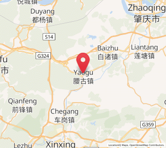 Map of Yaogu, Guangdong