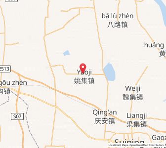 Map of Yaoji, Jiangsu