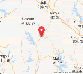 Map of Yaojiaji, Hubei