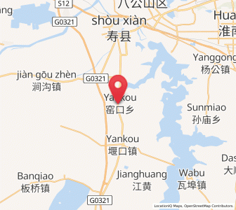 Map of Yaokou, Anhui