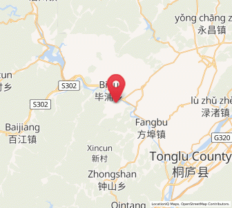 Map of Yaolin, Zhejiang
