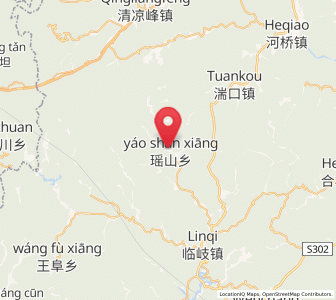 Map of Yaoshan, Zhejiang