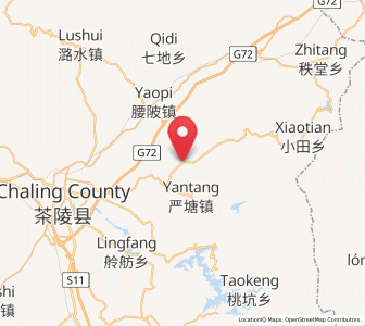 Map of Yaoshui, Hunan