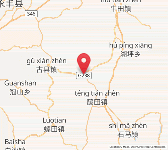 Map of Yaotian, Jiangxi