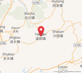 Map of Yaotian, Guangdong