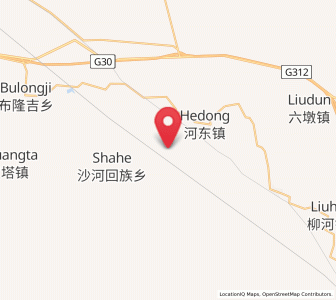 Map of Yaozhanzi, Gansu