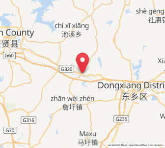 Map of Yaqian, Jiangxi