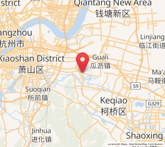 Map of Yaqian, Zhejiang