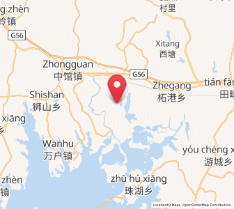 Map of Yaquehu, Jiangxi
