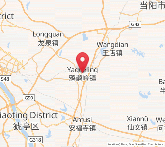 Map of Yaqueling, Hubei