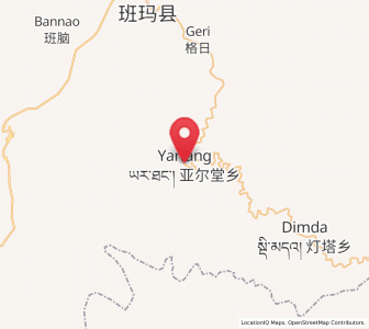 Map of Yartang, Qinghai