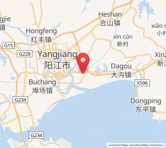 Map of Yashao, Guangdong