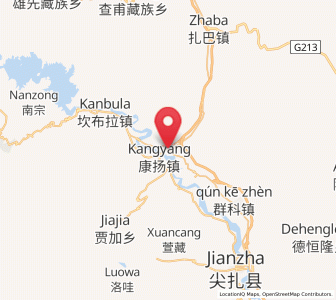 Map of Yashiga, Qinghai