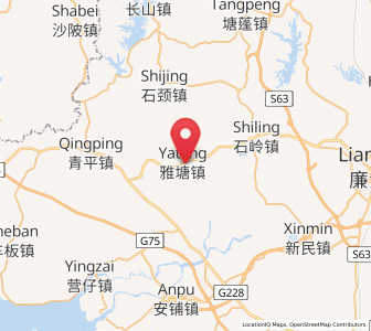 Map of Yatang, Guangdong