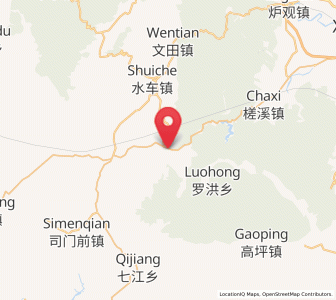 Map of Yatian, Hunan