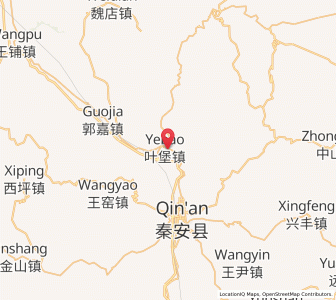 Map of Yebao, Gansu