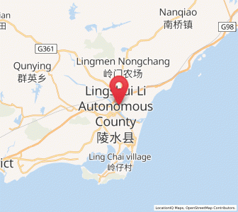 Map of Yelin, Hainan