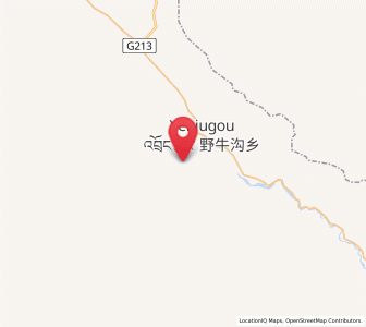 Map of Yeniugou, Qinghai