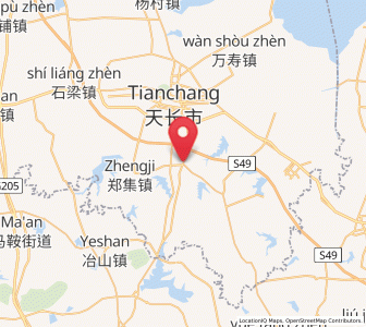 Map of Yeshan, Anhui