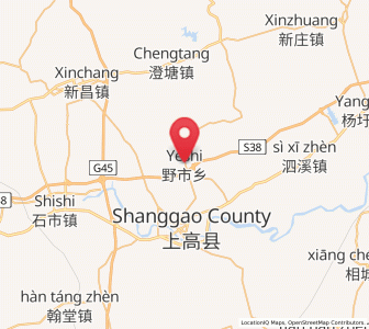 Map of Yeshi, Jiangxi