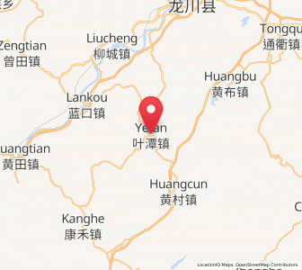 Map of Yetan, Guangdong