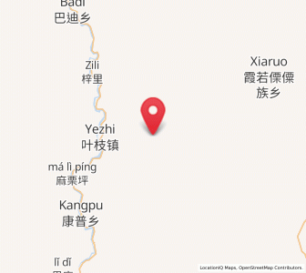Map of Yezhi, Yunnan