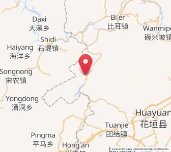 Map of Yezhuping, Hunan