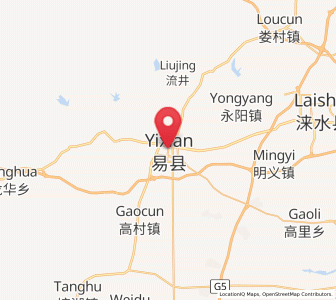 Map of Yi Xian, Hebei