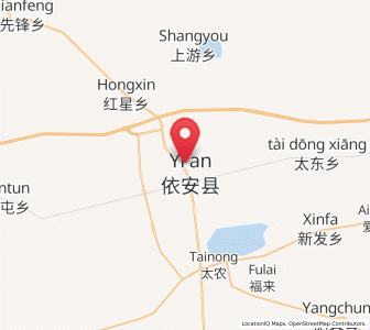 Map of Yi’an, Heilongjiang