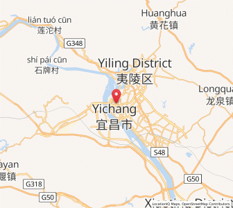 Map of Yichang, Hubei