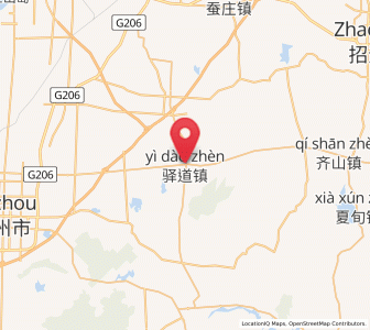 Map of Yidao, Shandong