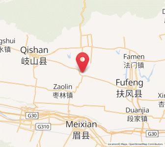 Map of Yidian, Shaanxi