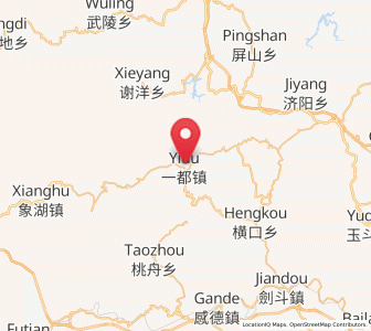 Map of Yidu, Fujian